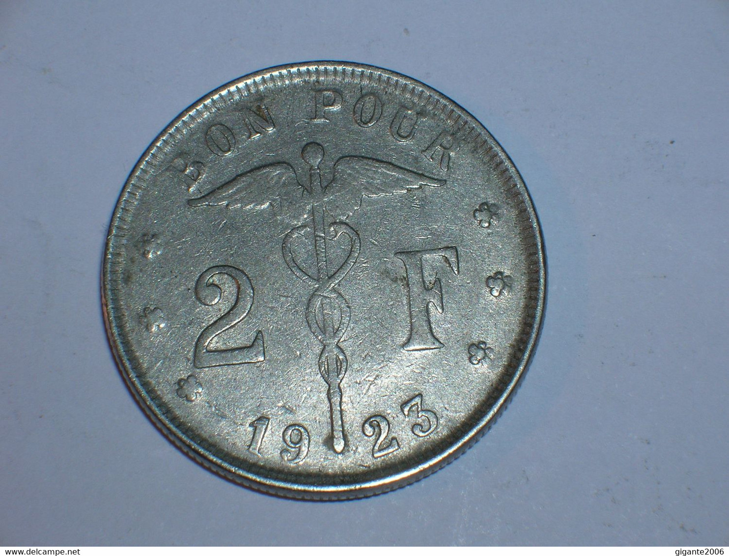 BELGICA 2 FRANCOS 1923 FR (9732) - 2 Francs