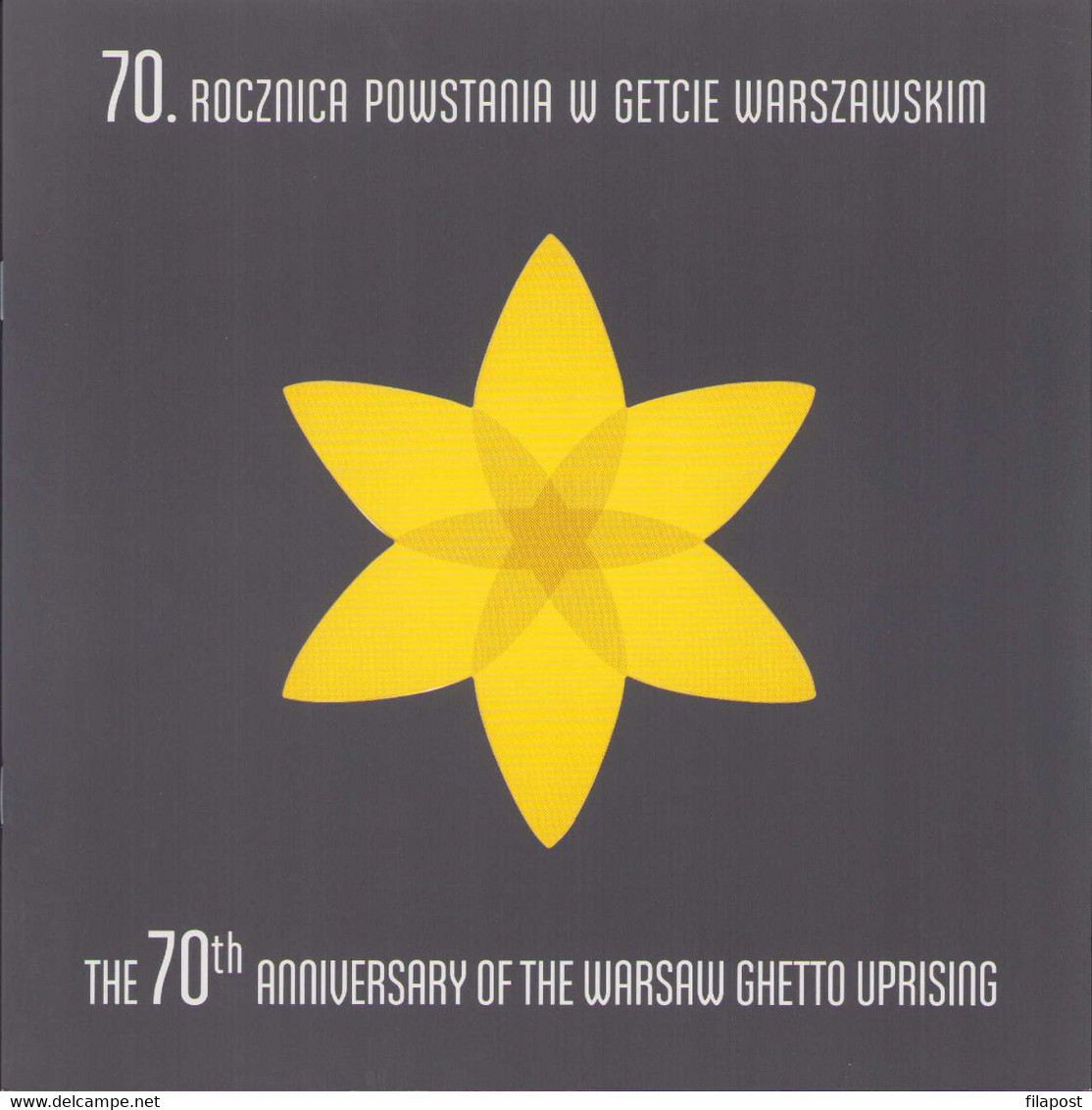 POLAND 2013 Booklet / Warsaw Ghetto Uprising, Six-pointed Star, Polish Jews, Nazi Germany, FDC + Mini Sheet MNH ** - Booklets