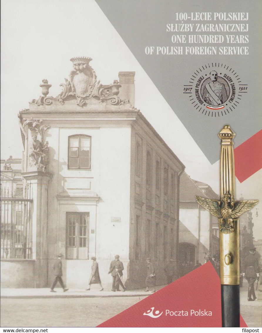 POLAND 2018 Souvenir Booklet / 100 Years Of Polish Foreign Service - Palace In Warsaw / With Stamp MNH**FV - Cuadernillos