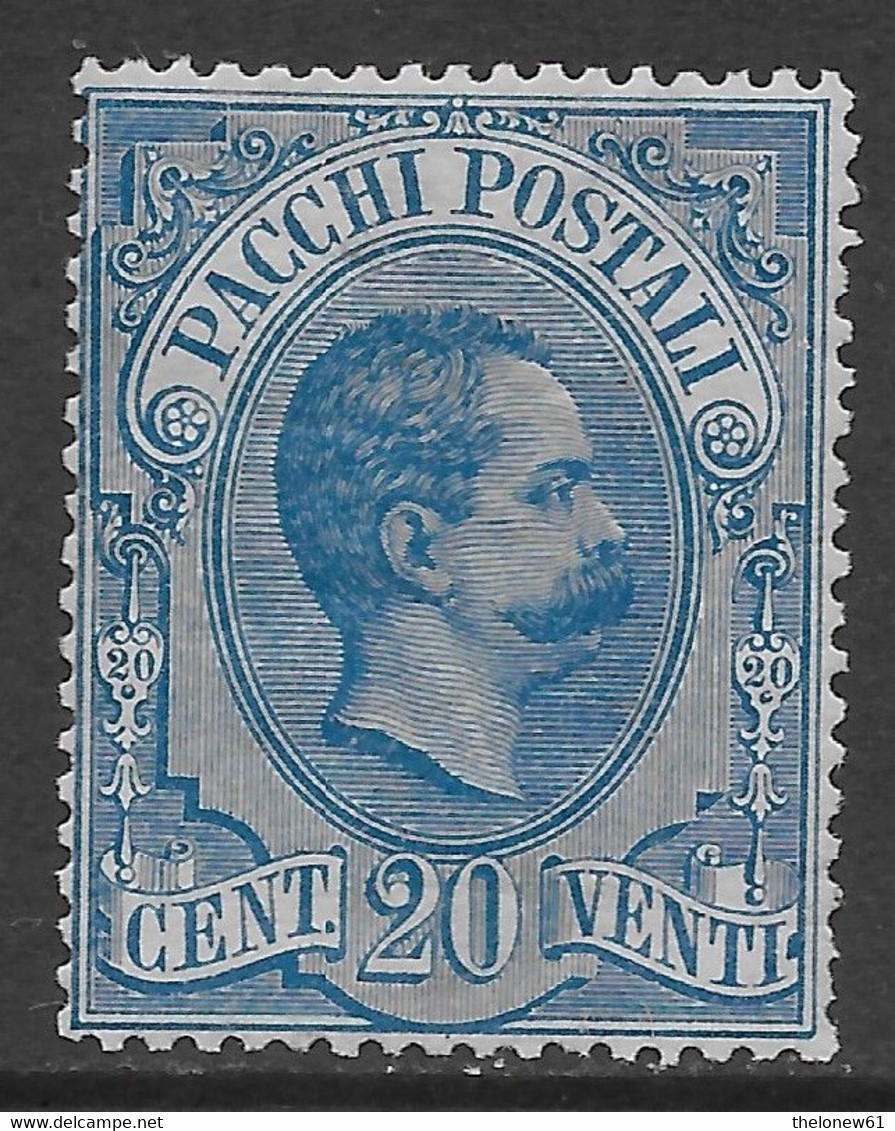 Italia Italy 1884 Regno Pacchi Postali C20 Sa N.PP2 Nuovo MH * - Mint/hinged