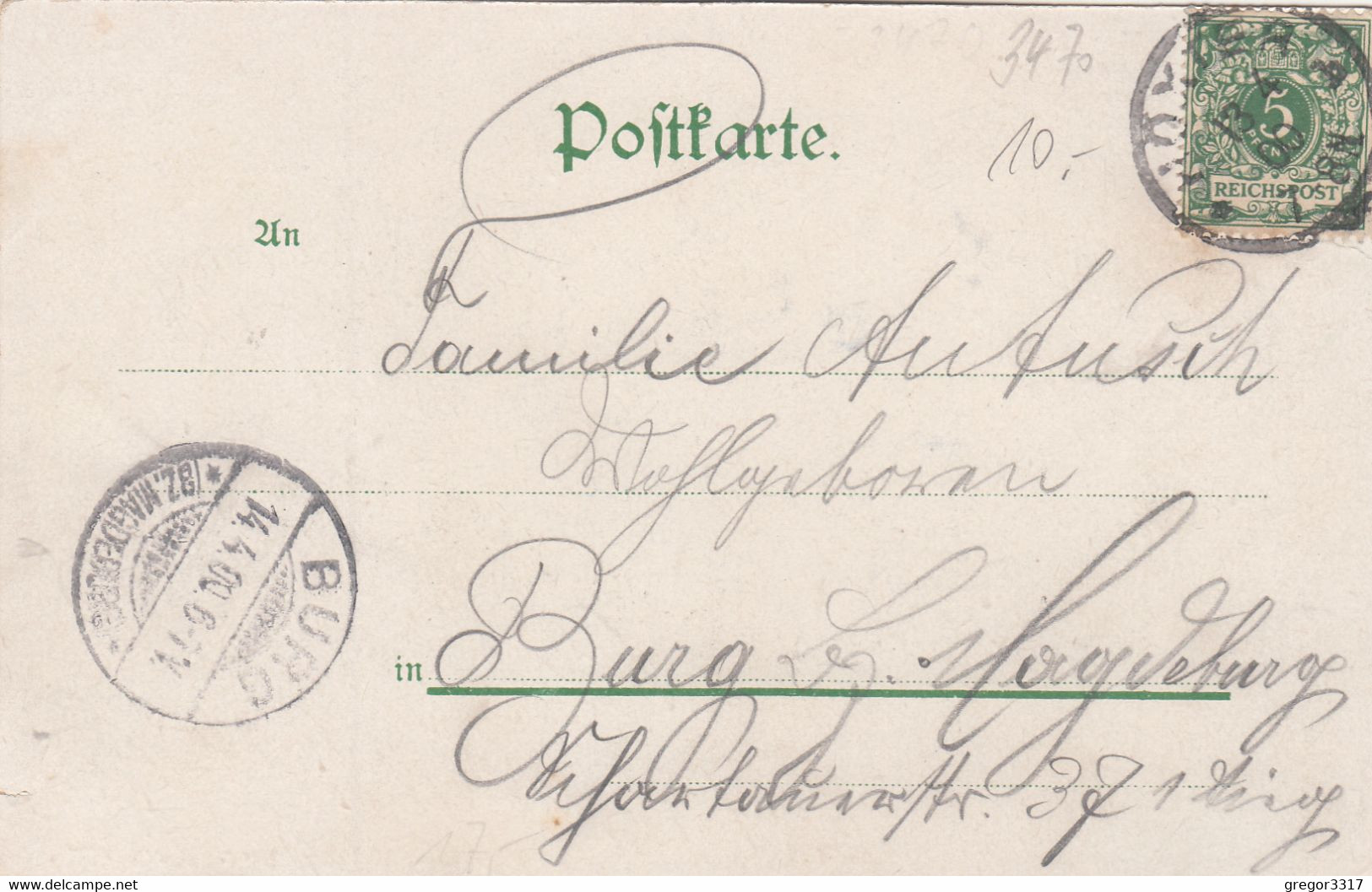 1652) GRUSS Aus CORVEY - HÖXTER - Tolle LITHO Bilderrahmen Mit Brücke ALT !! 13.04.1900 !! - Hoexter