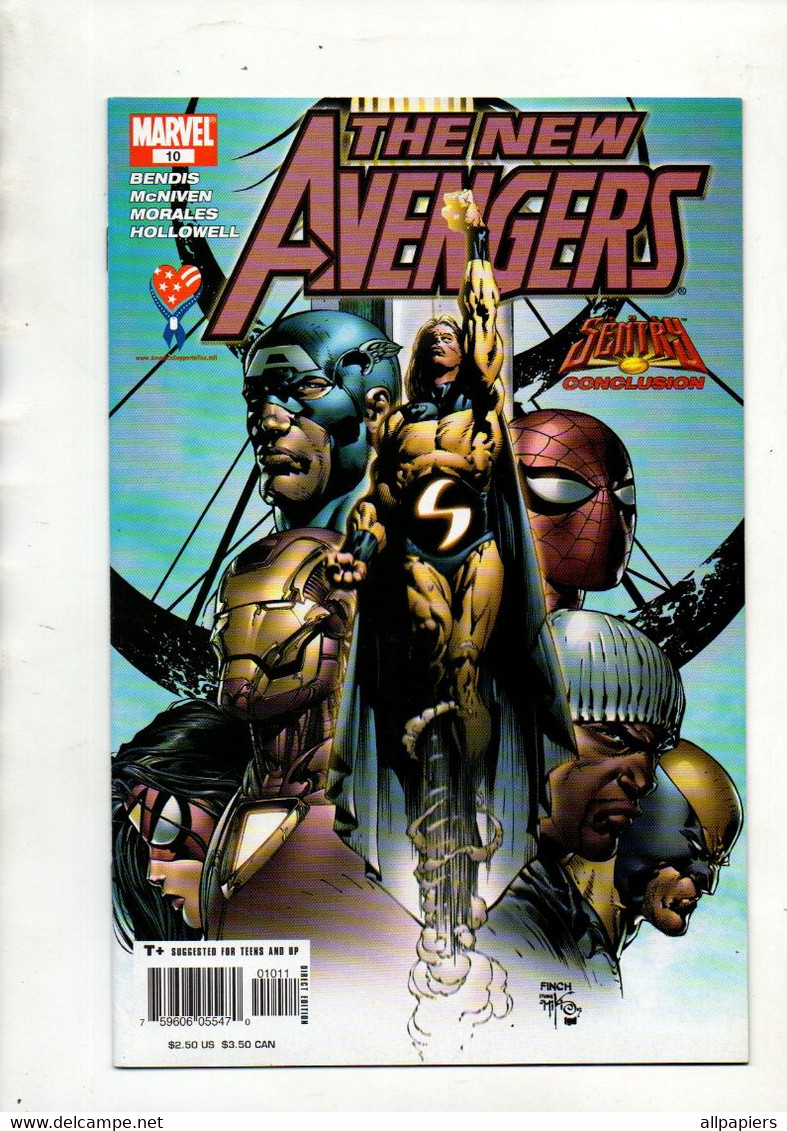 Comics V.O The New Avengers N°10 édition Marvel De Octobre 2005 - Other & Unclassified