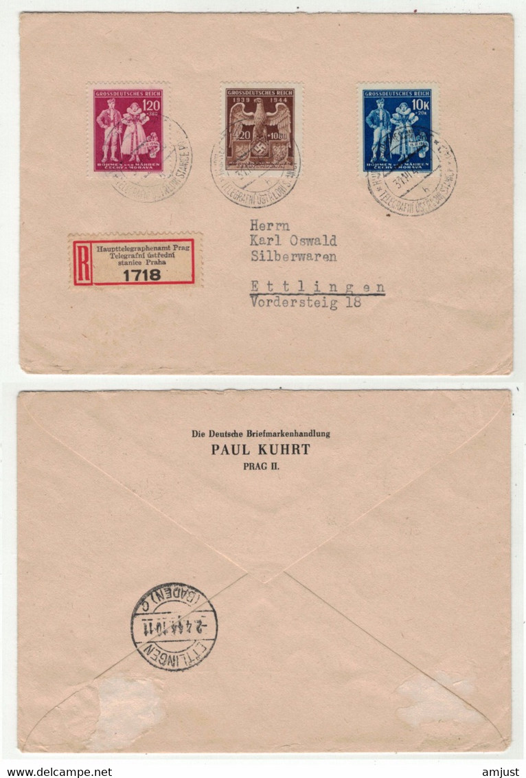 Allemagne // IIIe Reich // Lettre  Recommandée Pour Ettlingen - Covers & Documents