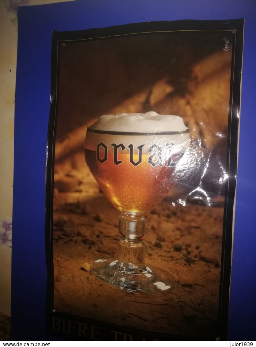 ORVAL ..-- PUB BIERE TRAPPISTE . Provient D' Un Grand Panneau De 2 M . X 1.20 M . Abimée Par Les Intempéries - Florenville