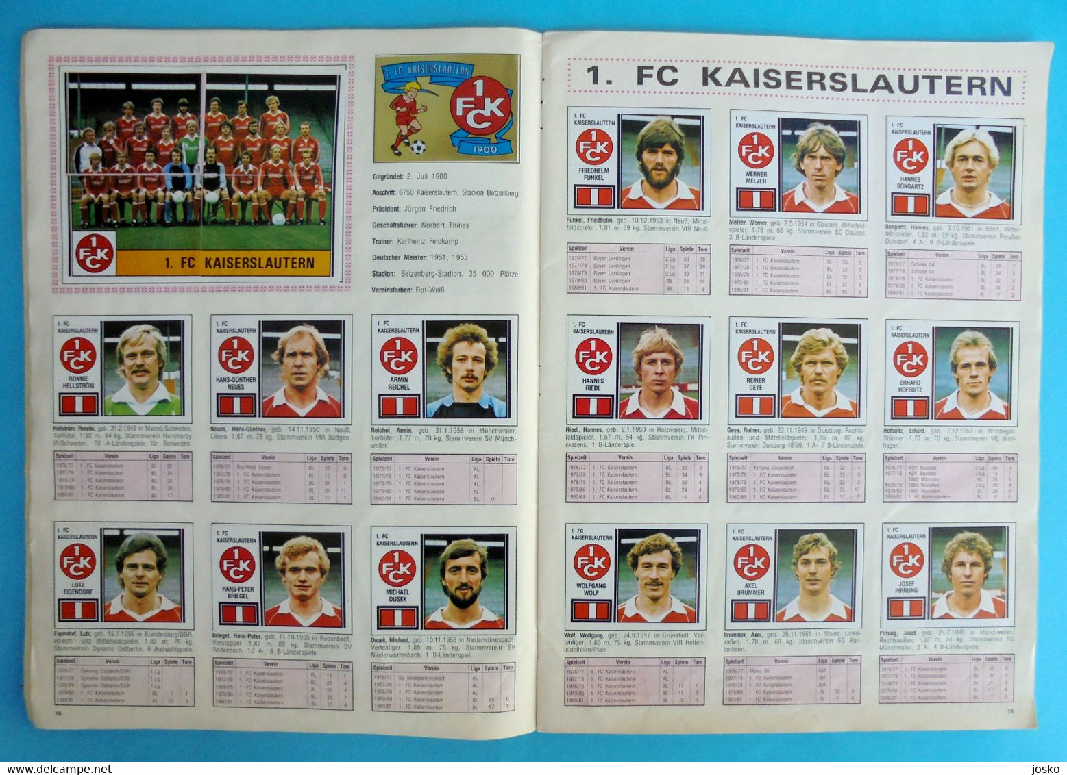 FUSSBALL 81 - Panini old German album * COMPLETE * football soccer calcio foot futbol futebol Germany Deutschland