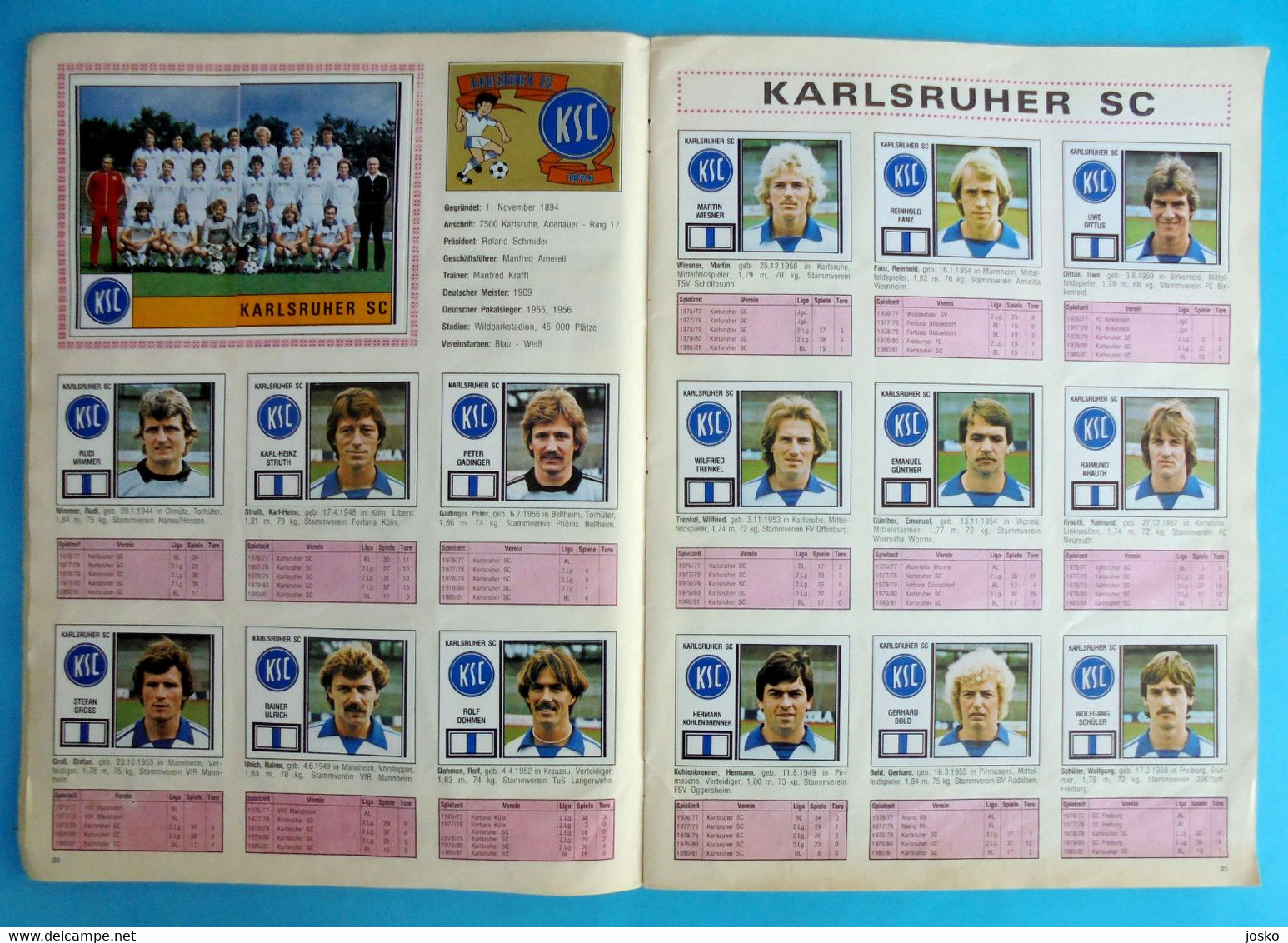 FUSSBALL 81 - Panini old German album * COMPLETE * football soccer calcio foot futbol futebol Germany Deutschland