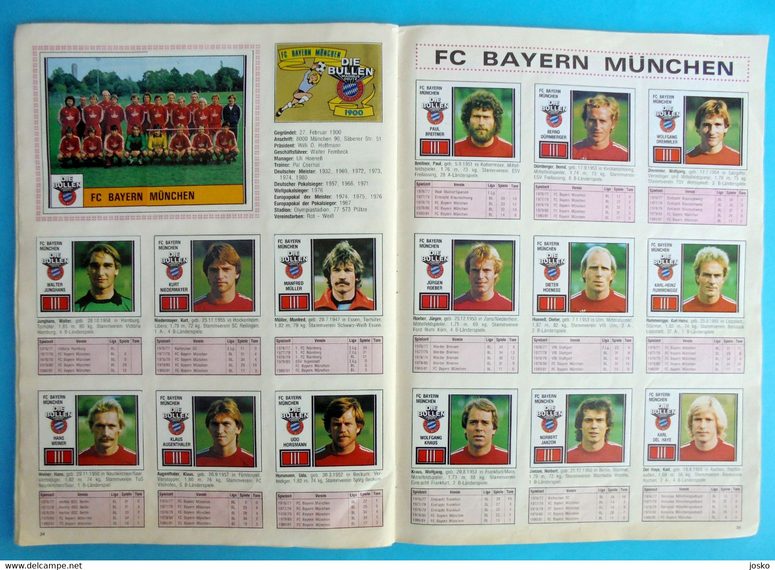 FUSSBALL 81 - Panini old German album * COMPLETE * football soccer calcio foot futbol futebol Germany Deutschland