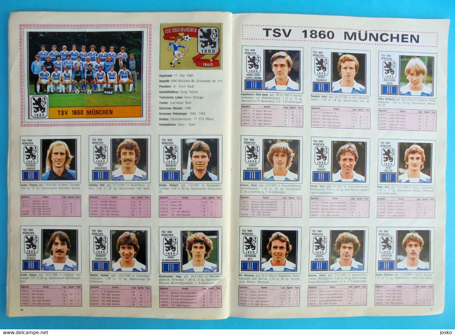 FUSSBALL 81 - Panini old German album * COMPLETE * football soccer calcio foot futbol futebol Germany Deutschland