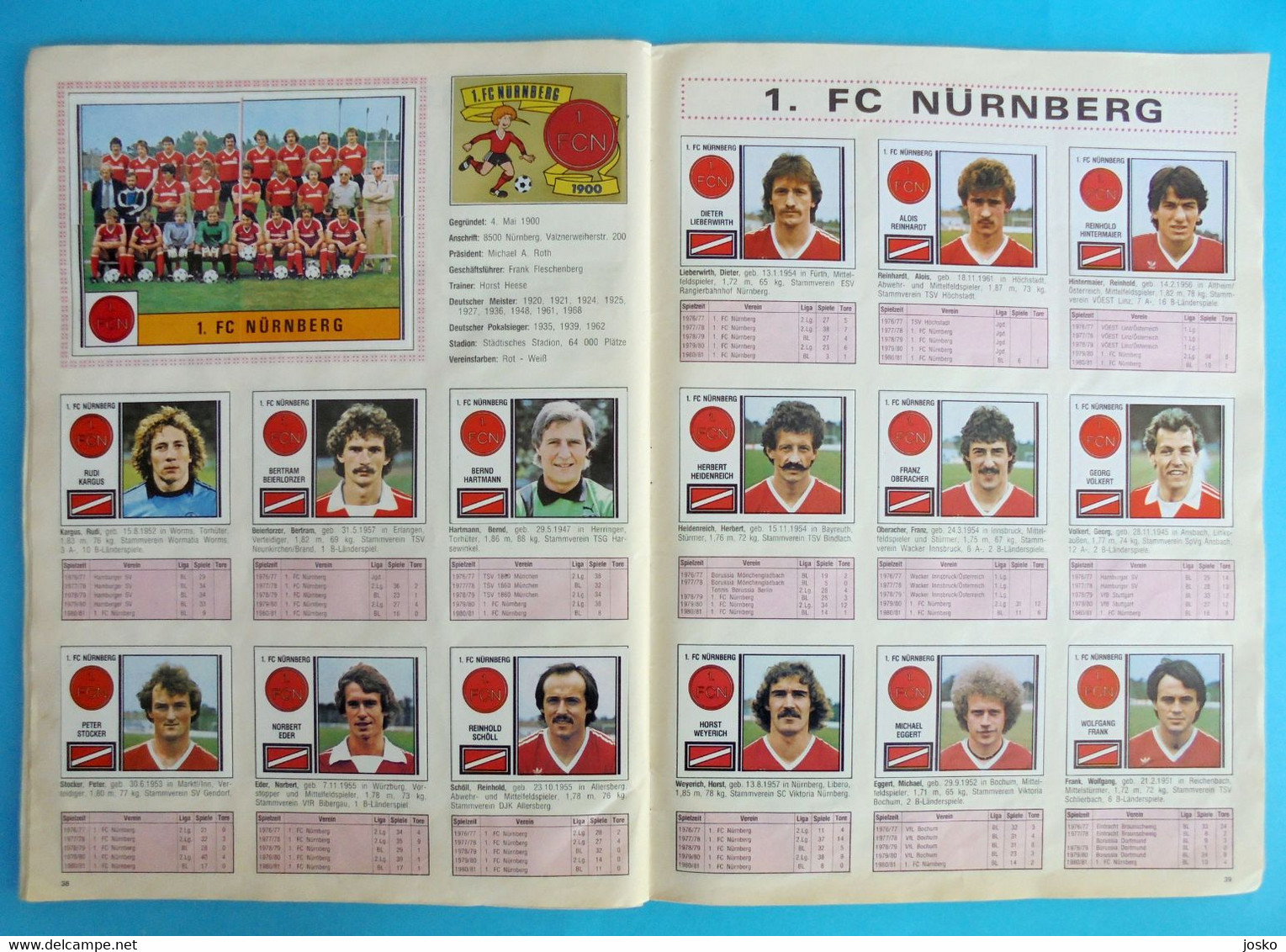 FUSSBALL 81 - Panini old German album * COMPLETE * football soccer calcio foot futbol futebol Germany Deutschland