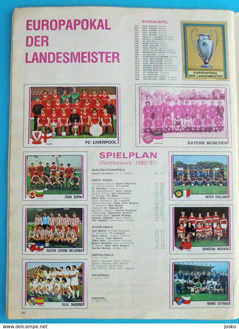 FUSSBALL 81 - Panini old German album * COMPLETE * football soccer calcio foot futbol futebol Germany Deutschland