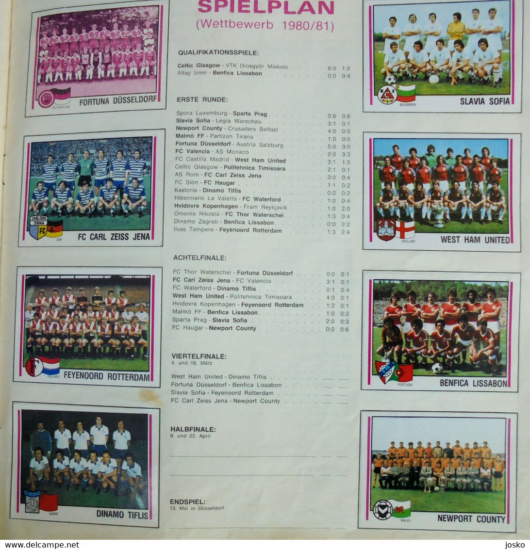 FUSSBALL 81 - Panini old German album * COMPLETE * football soccer calcio foot futbol futebol Germany Deutschland