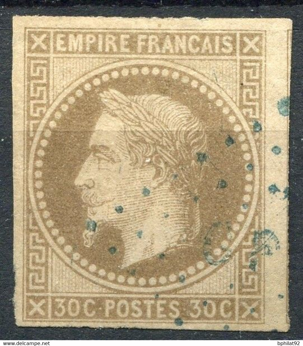 !!! N°9 DES COLO GENERALES OBLIT LOSANGE GPE (GUADELOUPE) SIGNE BRUN - Napoleon III