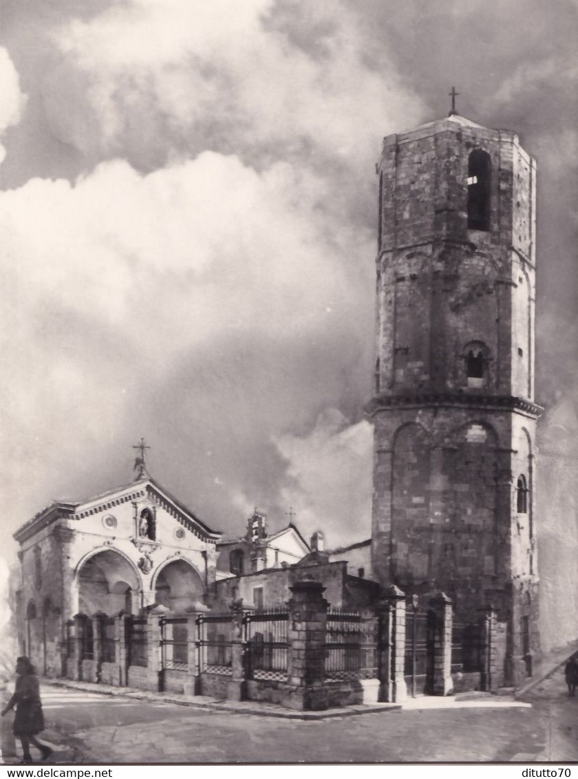 Monte S.angelo -foggia - Campanile Angioino E Prospetto Della Basilica 1274 - Formato Grande Non Viaggiata – FE190 - Foggia