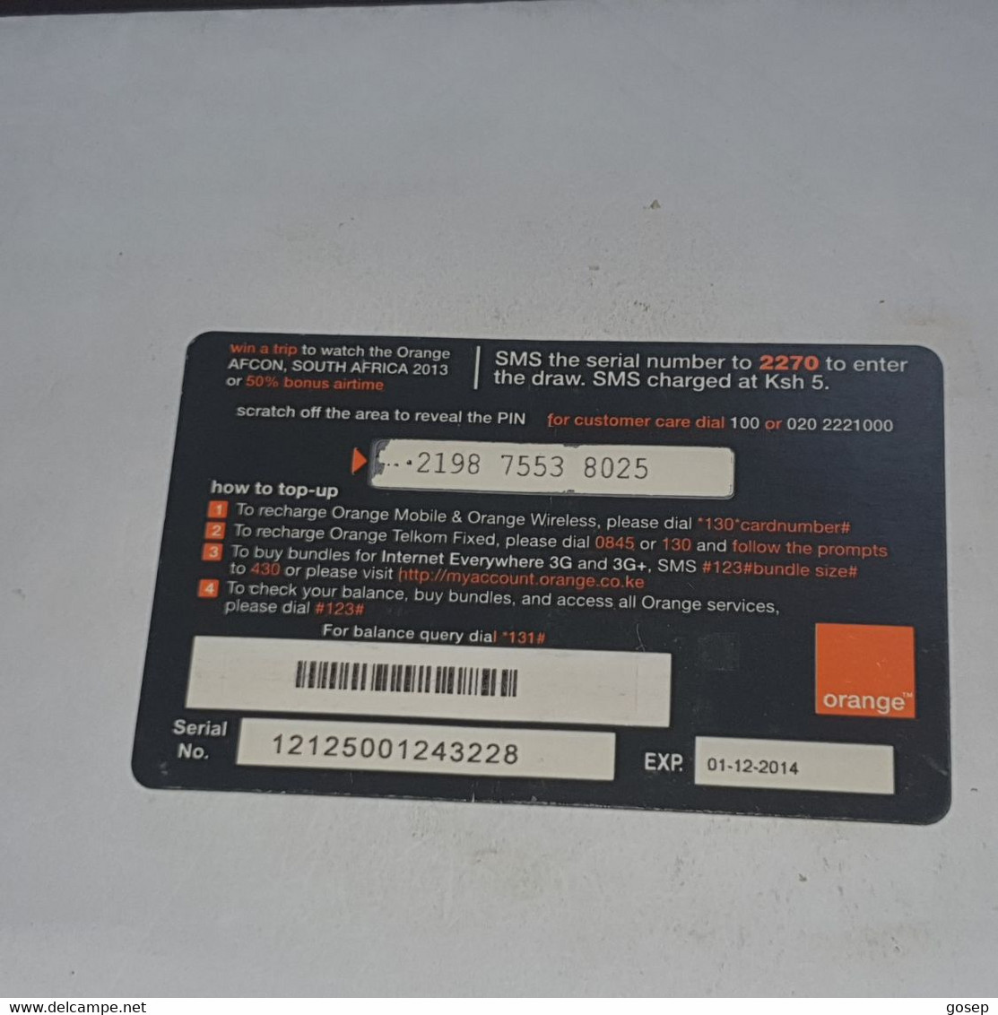 Kenya-(ke-ORA-ref-0016)-tuwakilishe-(32)(500kshs)(2198-7553-8025)(?)-used Card+1card Prepiad Free - Kenia
