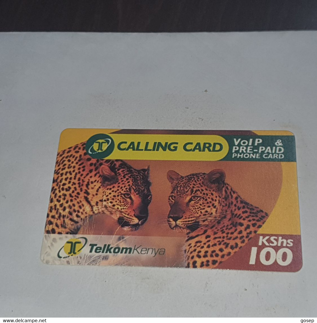 Kenya-(ke-tke-rem-002-080704)-leopards-(37)(100kshs)(0103-5922-5454-17241)(4/7/2008)-used Card+1card Prepiad Free - Kenia