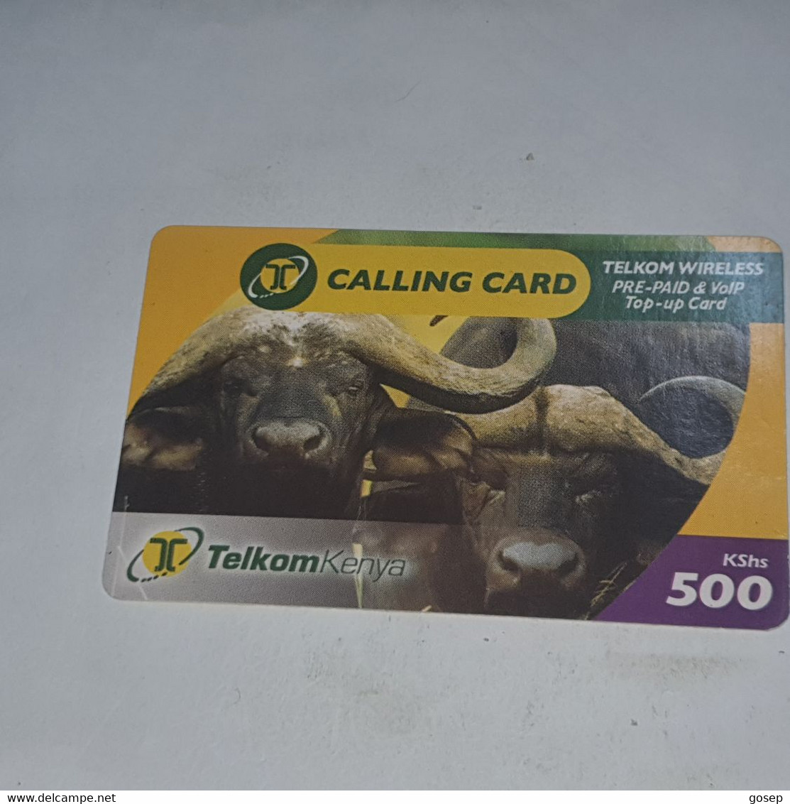 Kenya-(ke-tke-rem-006A-091013)-buffaloes-(40)(500kshs)(0303-8731-4710-96295)(15/6/2010)-used Card+1card Prepiad Free - Kenia