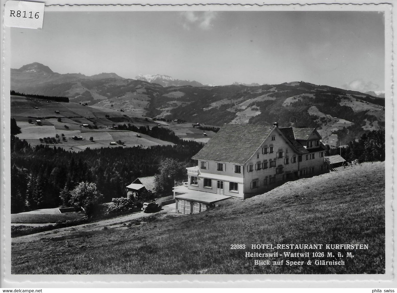 Hotel-Restaurant Kurfirsten - Heiterswil-Wattwil - Blick Auf Speer & Glärnisch - Wattwil