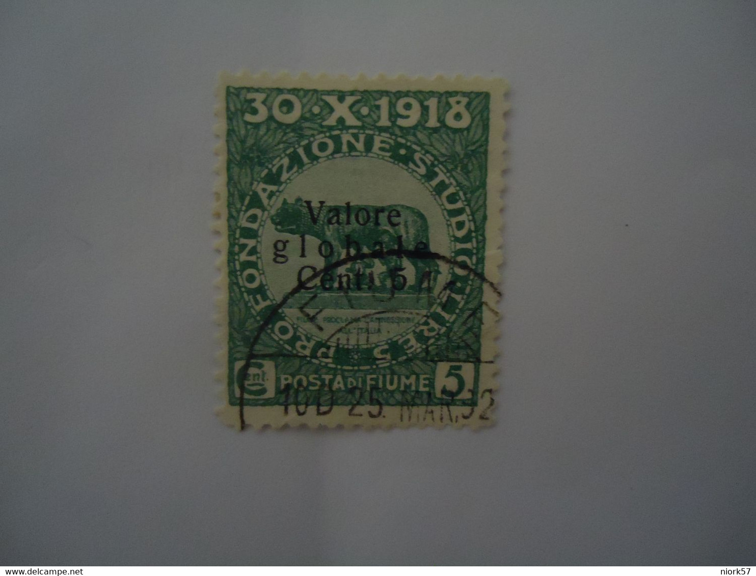 FIUME USED STAMPS OVERPRINT  WITH POSTMARK - Fiume & Kupa