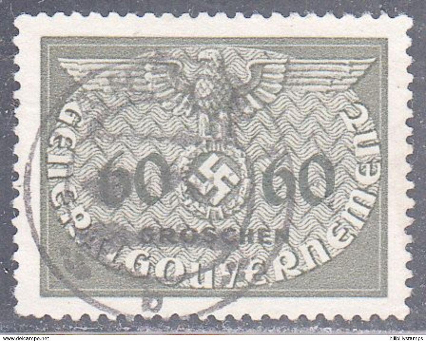 POLAND GENERAL GOVERNMENT   SCOTT NO N011   USED    YEAR   1940 - Gouvernement Général