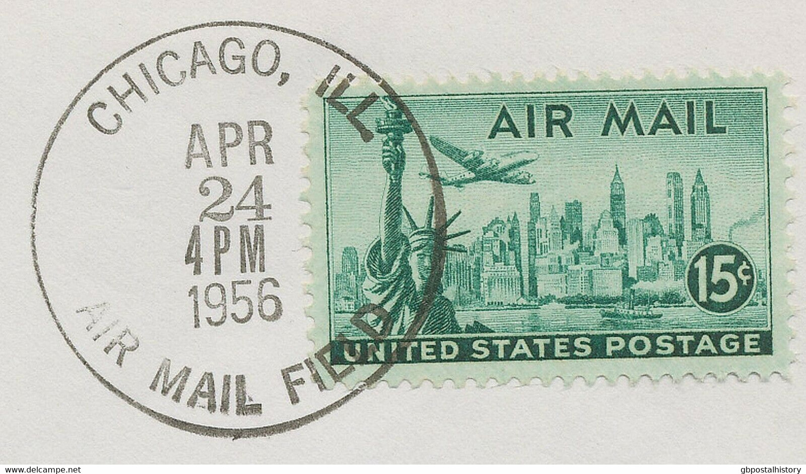 USA 1956 Erstflug Der Deutsche Lufthansa M Superconstellation "CHICAGO - HAMBURG - 2c. 1941-1960 Briefe U. Dokumente