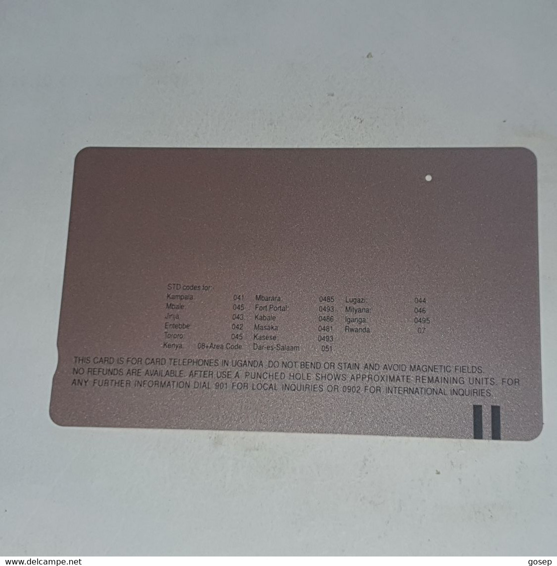 Uganda-(UG-01/1)-P.O-savings Bank-(3)-(50units)-(1992)-(look Out Side And Chip)+1card Prepiad/gift Free - Oeganda