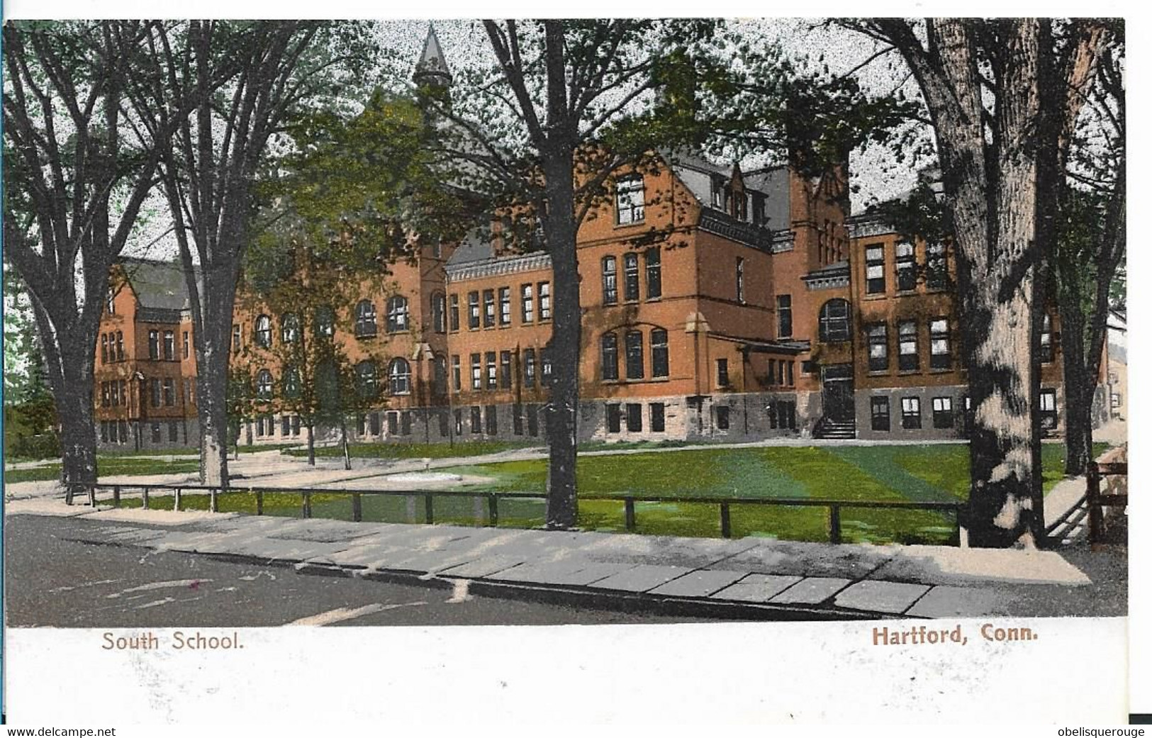 CONN HARTFORD  SOUTH SCHOOL VERS 1930/40 - Hartford