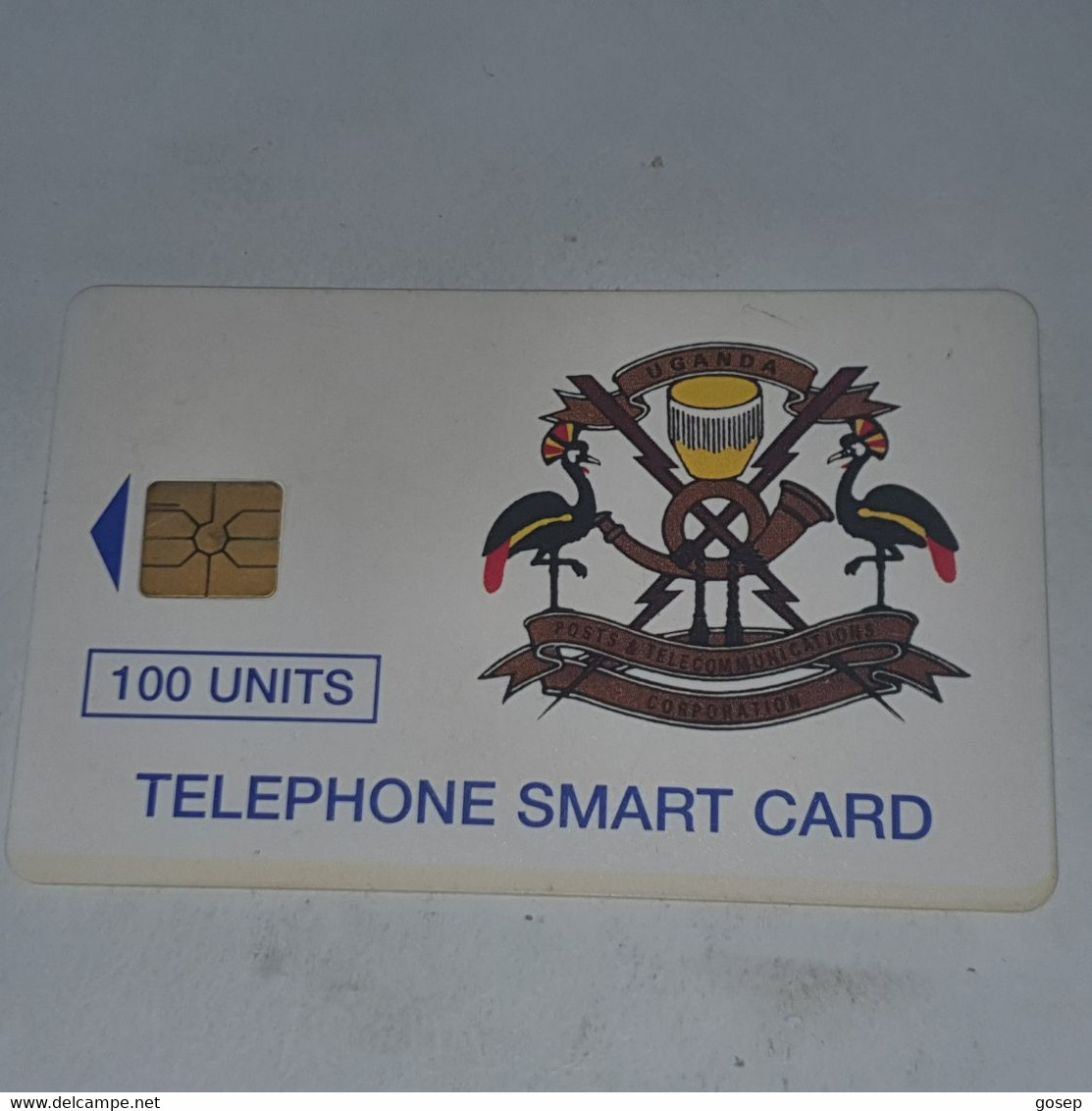 Uganda-(UG-17)-telecom Logo-(9)-(100units)-(tirage-50.000)-(look Out Side And Chip)+1card Prepiad/gift Free - Uganda