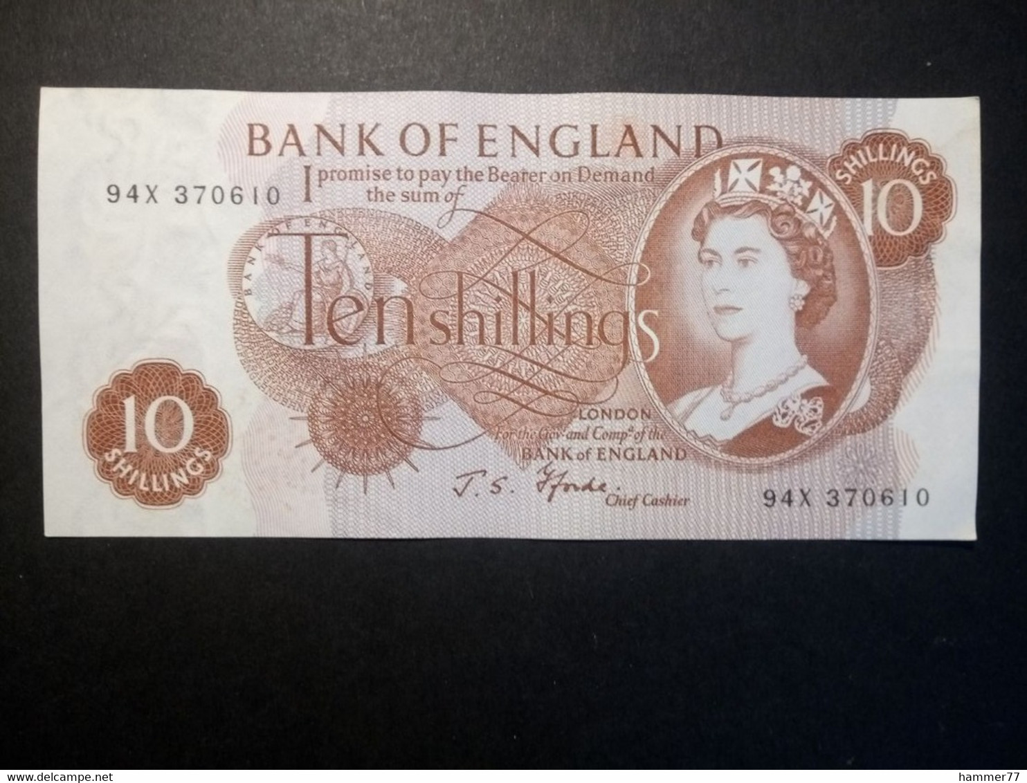 Great Britain: 1966-1970 10 Shillings 'J S Fforde' - 10 Shillings