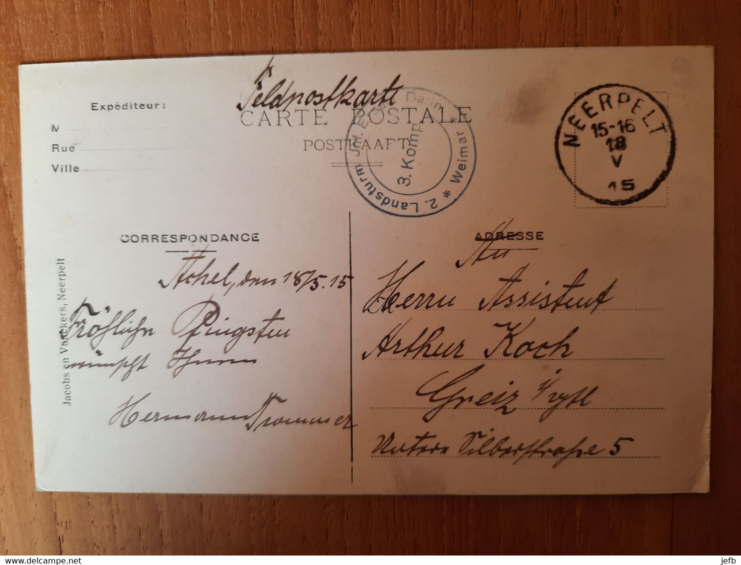 Neerpelt - Kanaal - Prima Staat !!! - 1915 Feldpost - Neerpelt