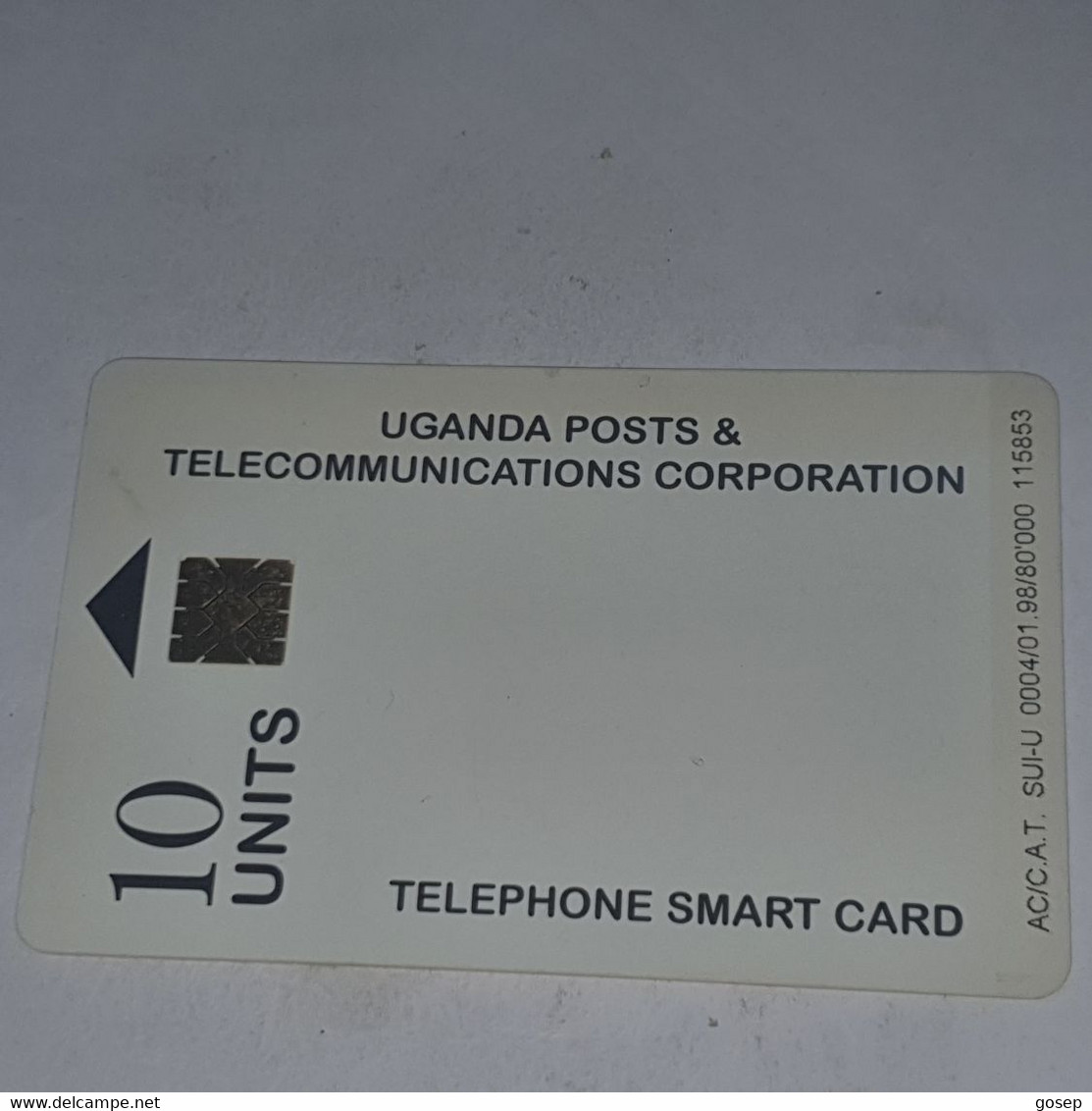 Uganda-(UG-24)-white Card-(16)(10units)(tirage-80.000)(look Out Side And Chip)1card Prepiad/gift Free - Ouganda