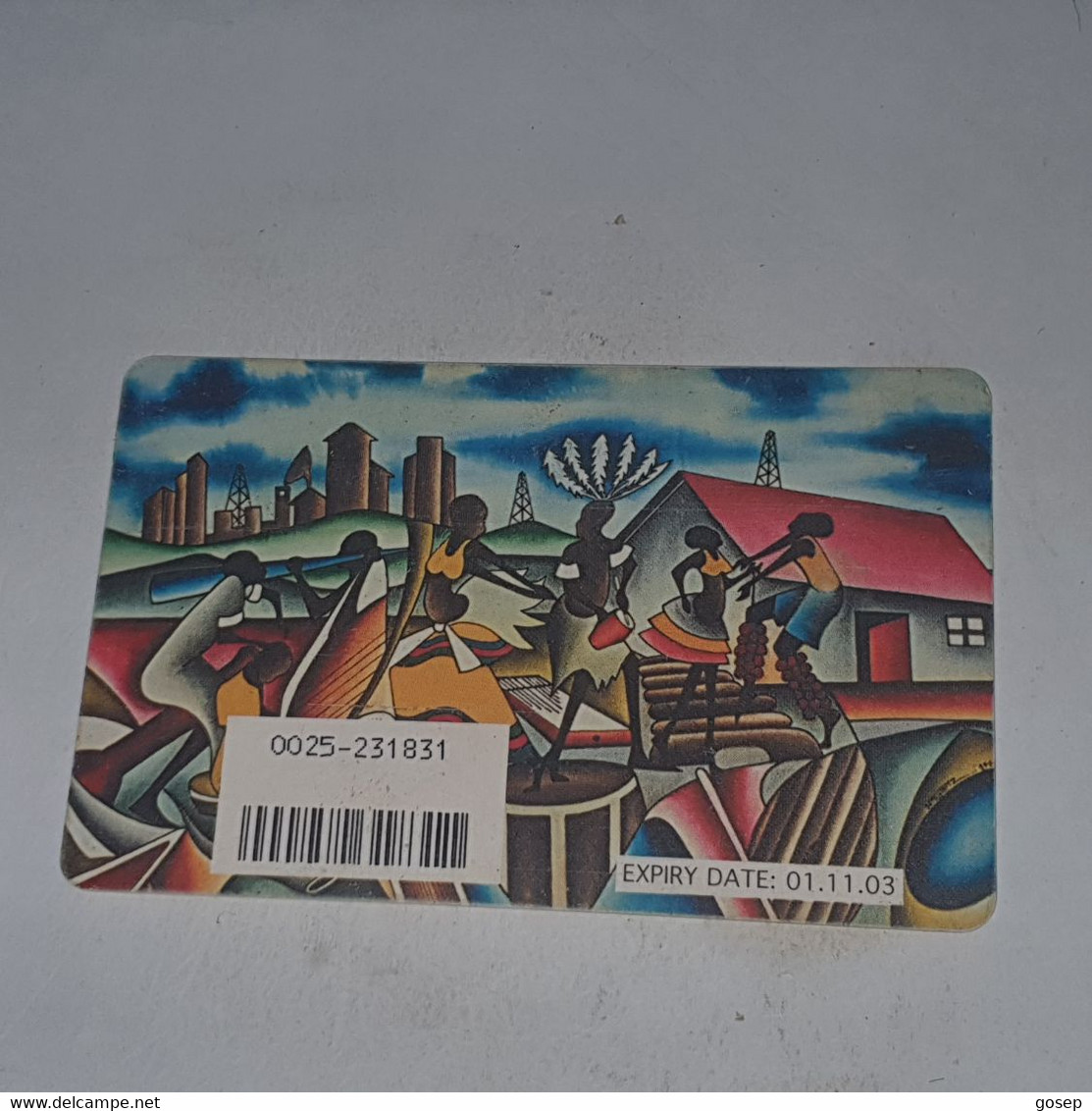 Uganda-(UG-MT-13)-painting4-(21)(ush2.500)(0025-231831)(look Out Side And Chip)1card Prepiad/gift Free - Ouganda
