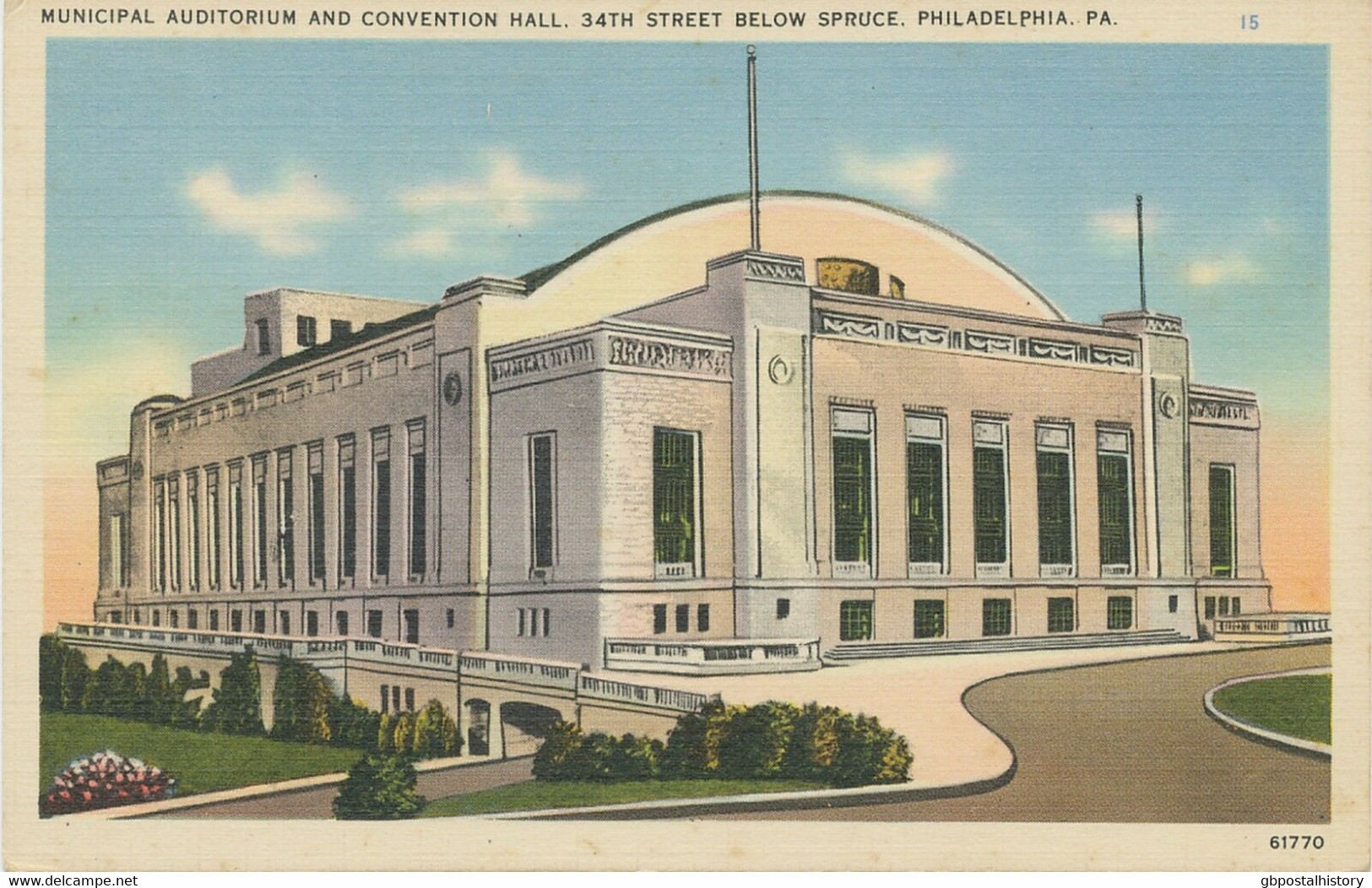 USA 1940 VF Mint Col Pc Municipal Auditorium And Convention Hall, PHILADELPHIA - Philadelphia