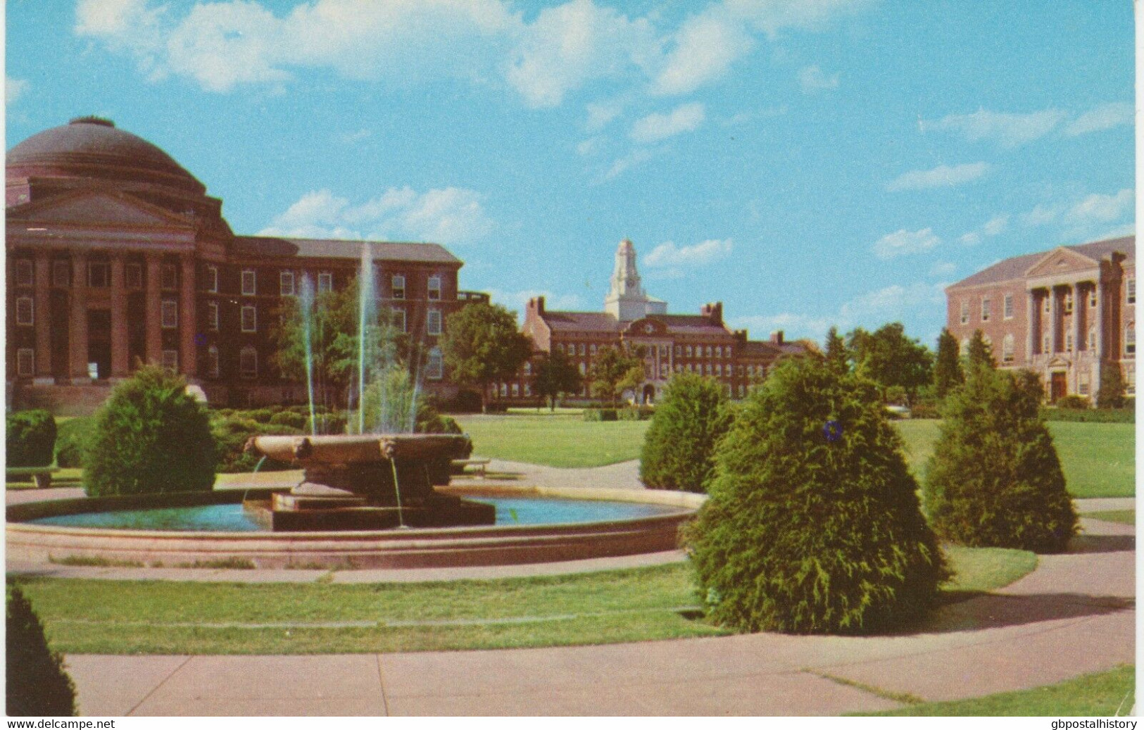 USA 1970, Superb Used Postcard Scene At Southern Methodist University, DALLAS - Dallas