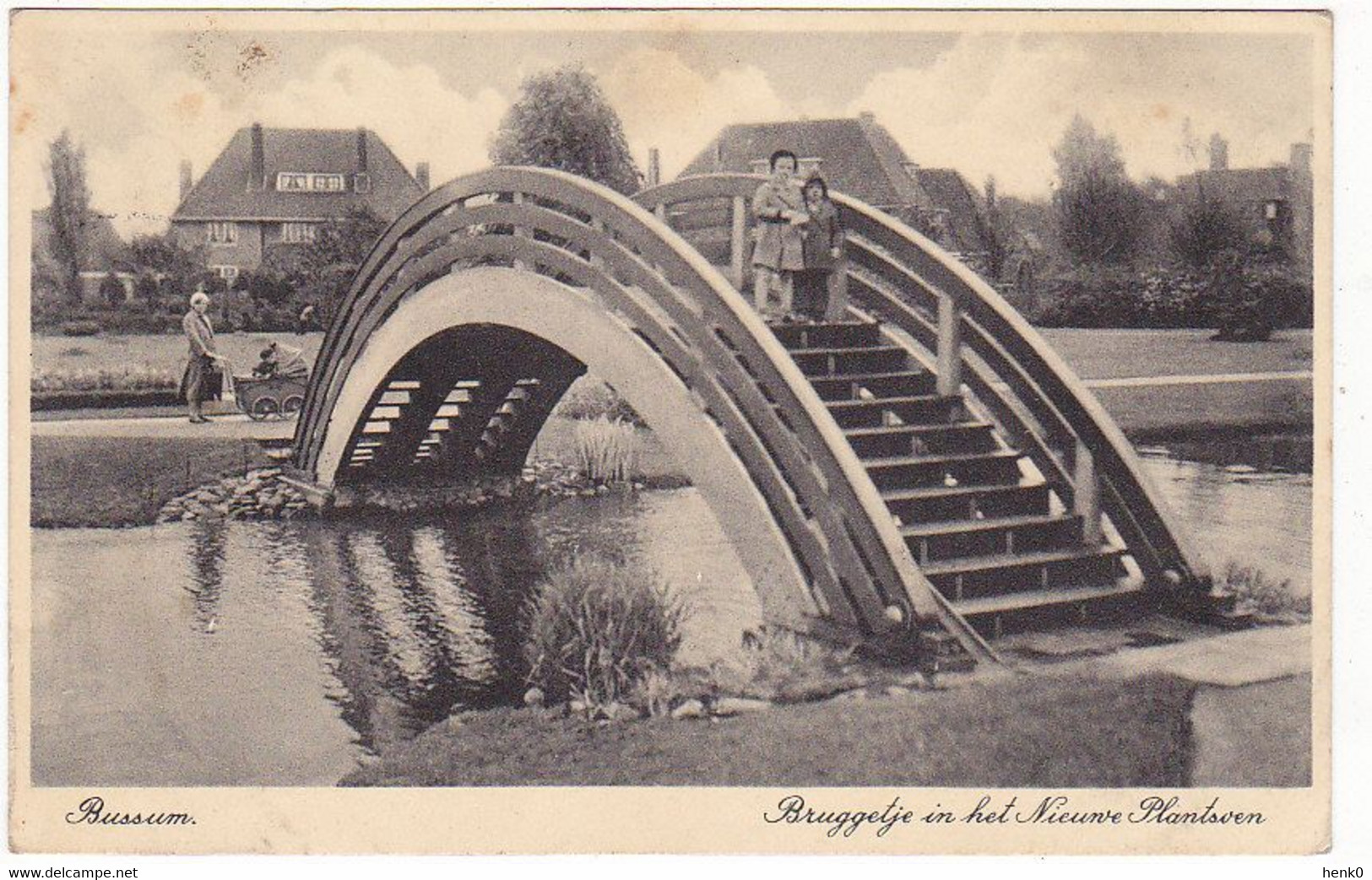 Bussum Bruggetje In Het Nieuwe Plantsoen M1948 - Bussum