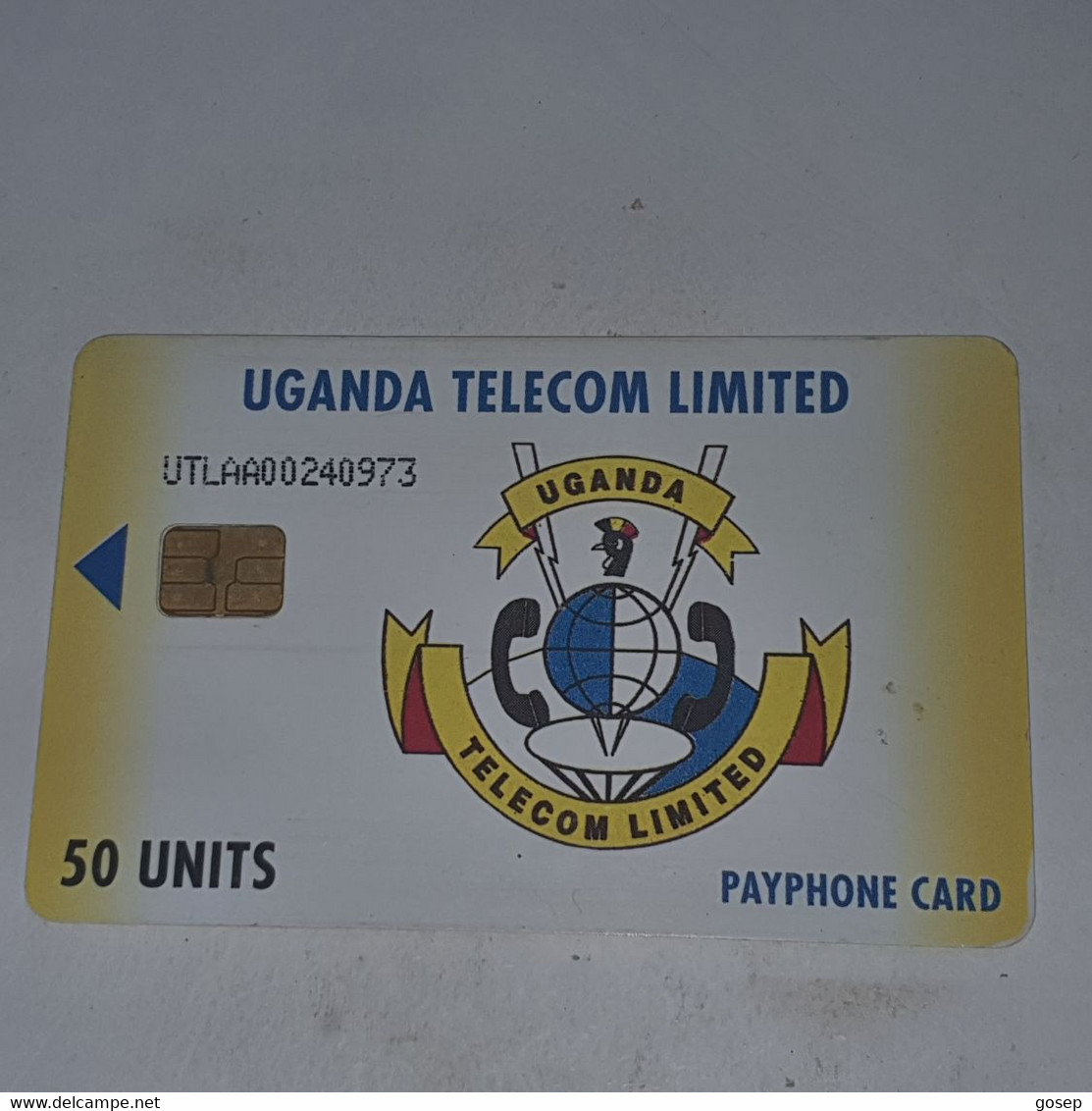 Uganda-(UGA-UT-01)Utl Logo(24)(50units)(UTLAA00240973)(look Out Side And Chip)-used Card+1card Prepiad/gift Free - Uganda
