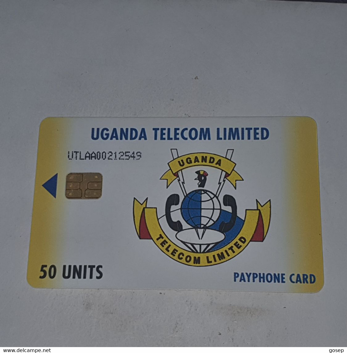 Uganda-(UGA-UT-01/1)Utl Logo(25)(50units)(UTLAA00212549)(look Out Side And Chip)-used Card+1card Prepiad/gift Free - Oeganda