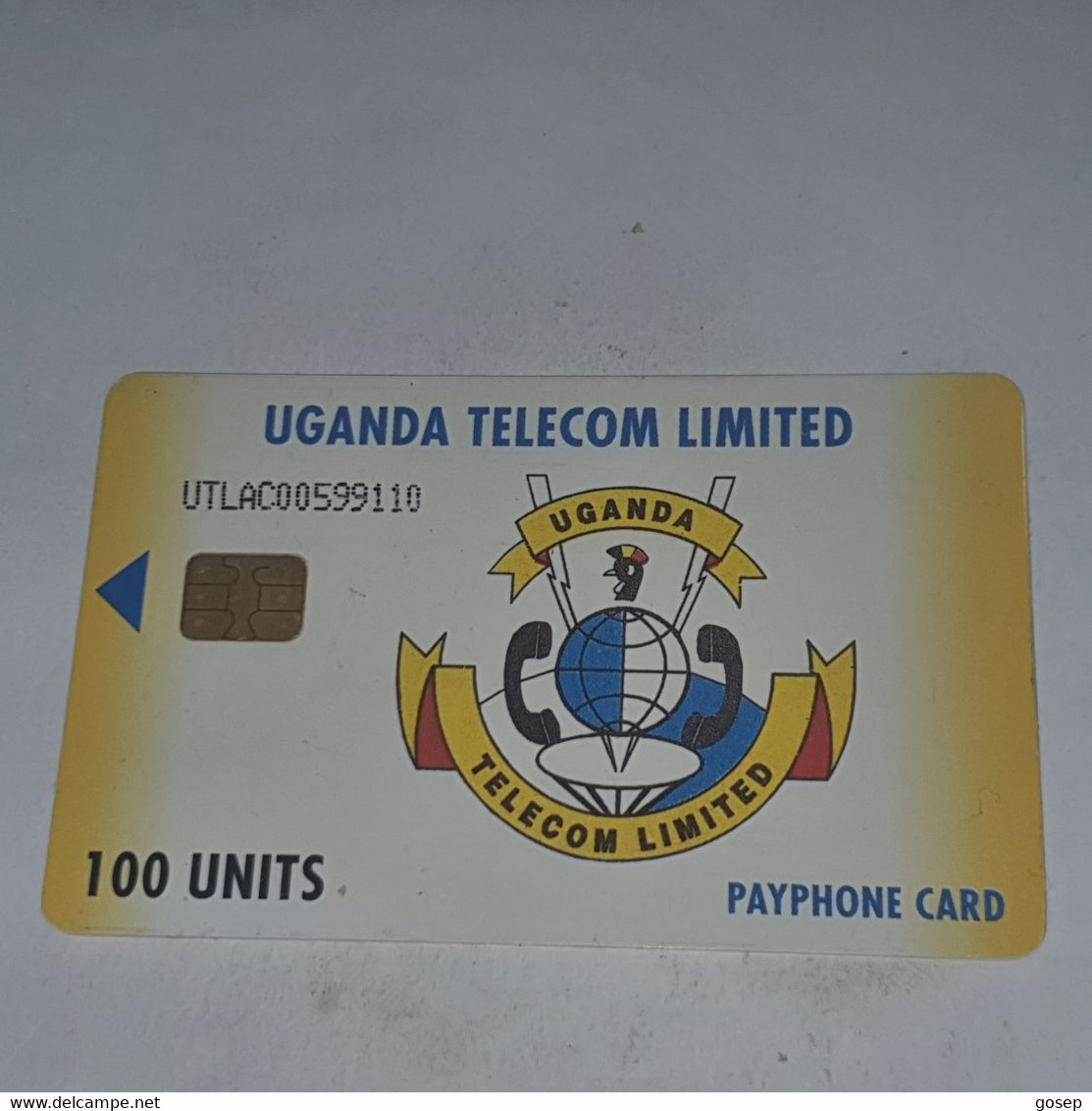 Uganda-(UGA-UT-04)Utl Logo-(26)(100units)(UTLAC00599110)(look Out Side And Chip)-used Card+1card Prepiad/gift Free - Ouganda