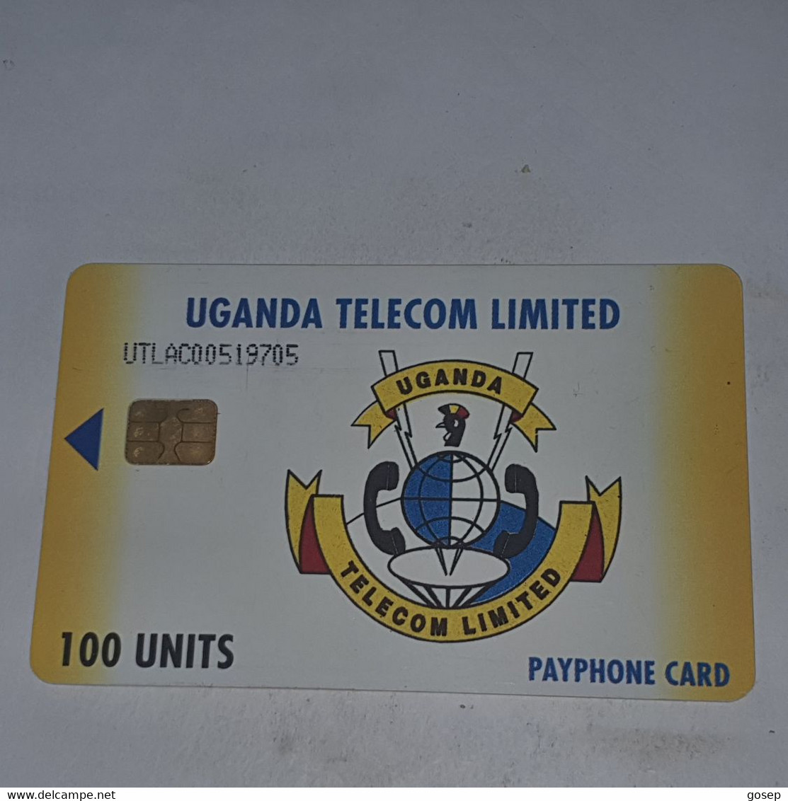 Uganda-(UGA-UT-04/1)Utl Logo-(27)(100units)(UTLAC00519705)(look Out Side And Chip)-used Card+1card Prepiad/gift Free - Uganda