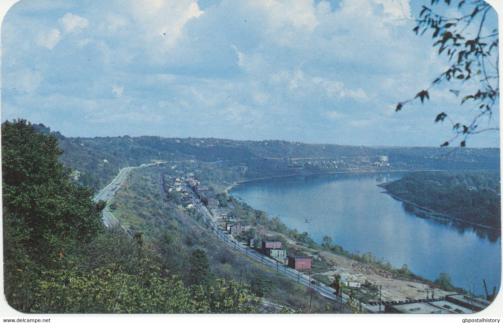 USA 1950/60 Superb Mint Col Pc Eden Park CINCINNATI, Ohio, Columbia Parkway,  Ohio River And The Massed Kentucky Bluffs - Cincinnati