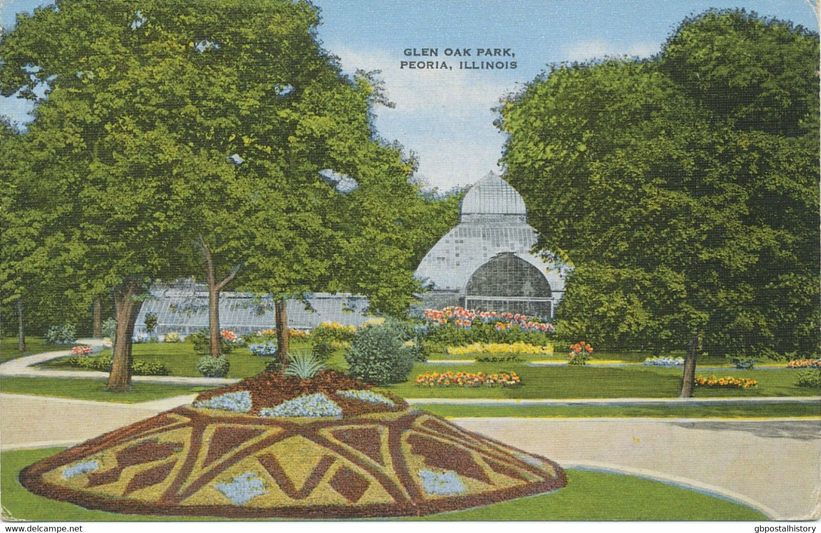 USA Ca. 1930/40 Superb Used Coloured Pc "Glen Oak Park, PEORIA, Illinois" - Peoria