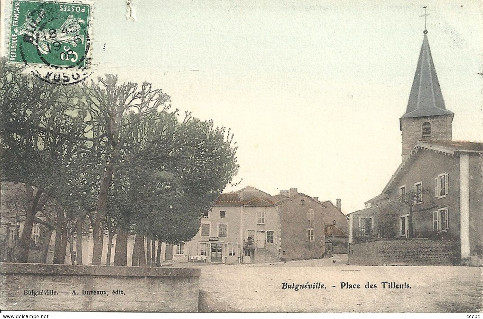 CPA Bulgnéville Place Des Tilleuls - Bulgneville