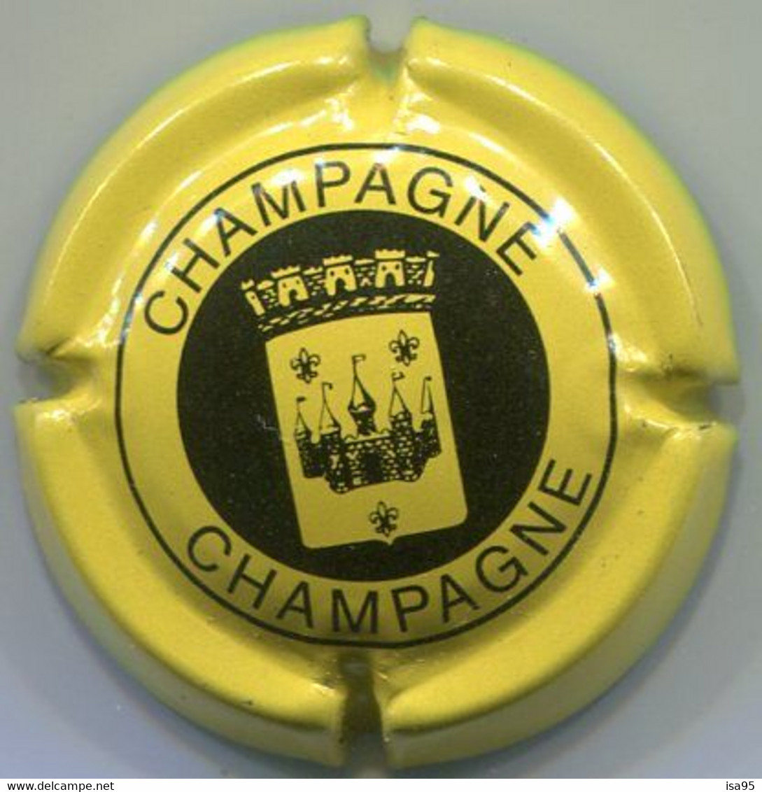 CAPSULE-CHAMPAGNE PANNIER N°19 Jaune Et Noir - Pannier