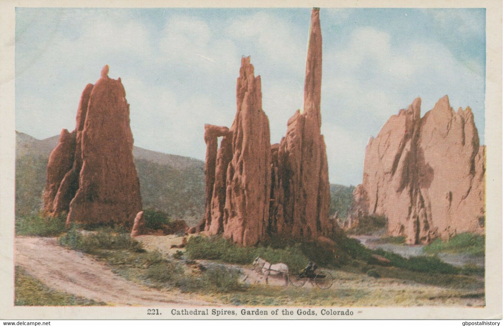 USA Ca. 1920 Superb Mint Postcard Cathedral Spires, Garden Of The Gods, Colorado - Otros & Sin Clasificación