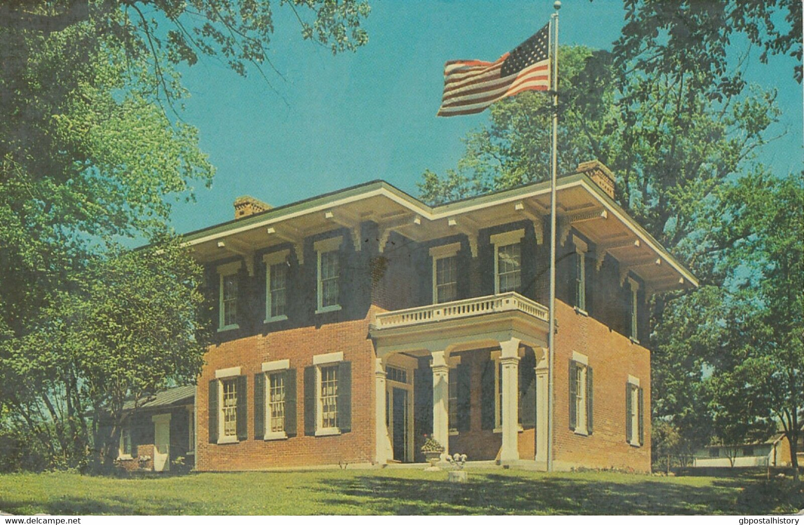 USA Ca. 1930/40 Superb Used Coloured Pc "Grant Memorial Home, GALENA, Illinois" - Autres & Non Classés