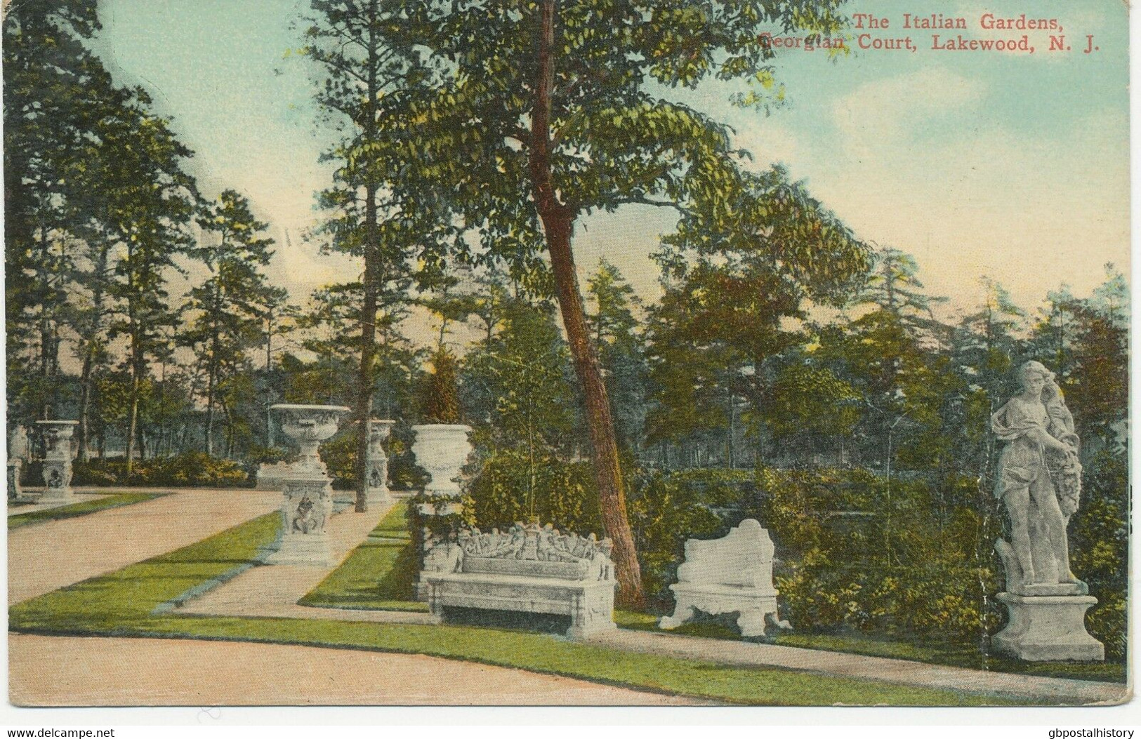 USA 1920 5 Different Coloured Postcards (Americhrom-Series) LAKEWOOD, New Jersey - Other & Unclassified