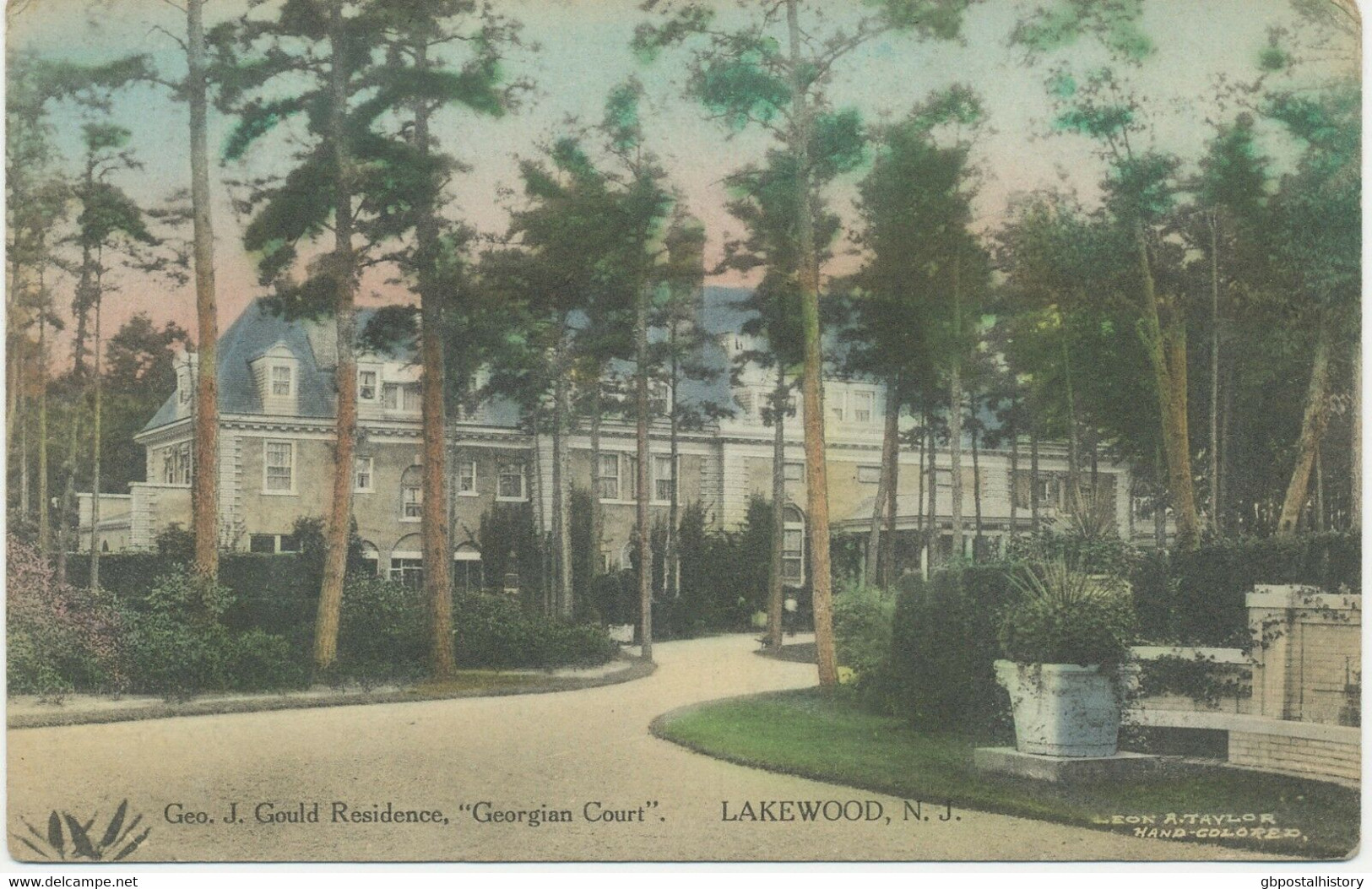 USA 1920 5 Different VFU/superb Handcoloured Postcards (Leon A. Taylor) LAKEWOOD - Autres & Non Classés