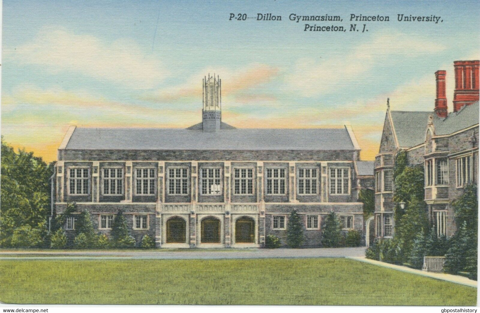 USA 1930 Superb Mint Postcard Dillon Gymnasium, Princeton University, PRINCETON - Autres & Non Classés