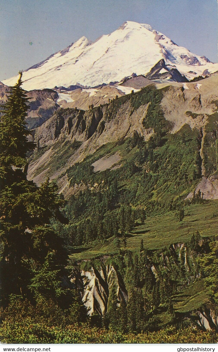USA 1970 Superb Used Coloured Pc „Mount Baker From Table Mountain, WASHINGTON - Sonstige & Ohne Zuordnung