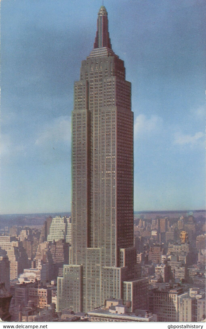 USA Ca. 1960 Superb Mint Coloured Pc "Empire State Building, NEW YORK“ - Empire State Building