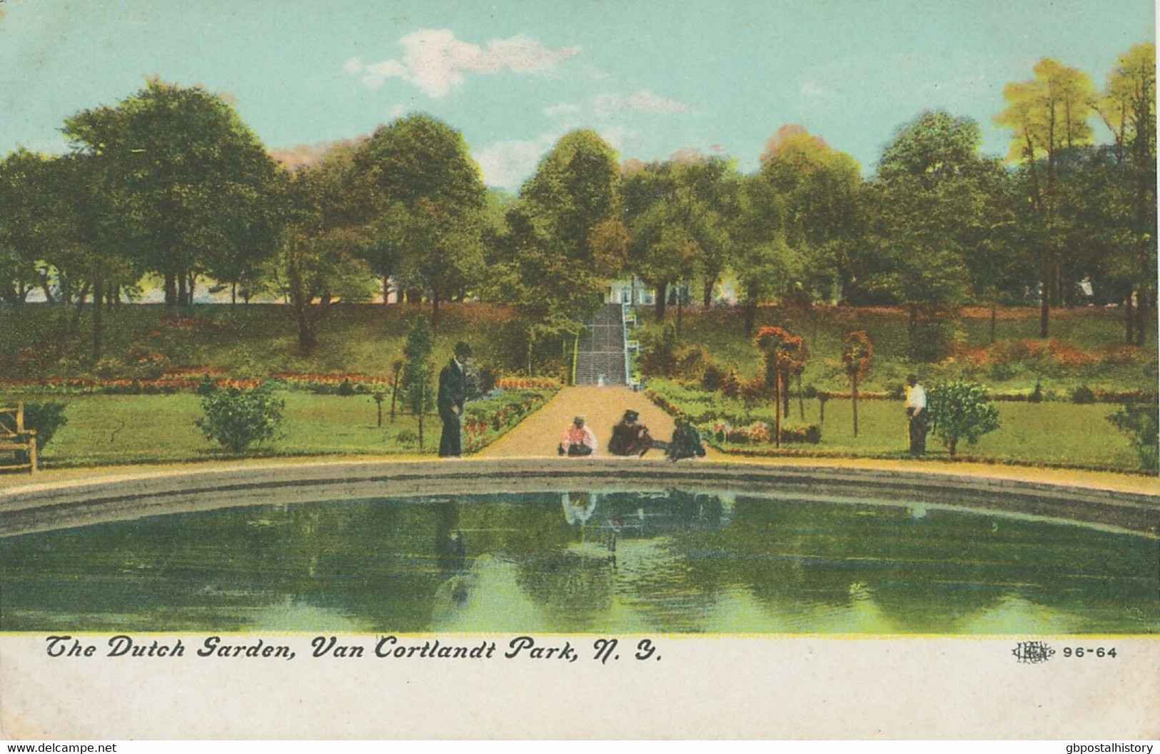 USA, Ca. 1910 Very Fine Used Coloured Pc „The Dutch Gardens, Van Cortlandt Park, N.Y.“ - Parques & Jardines